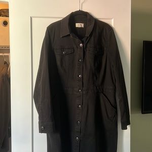 Black shirt dress from Lori Goldstein size medium